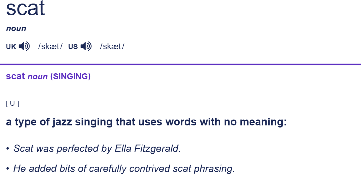 Cambridge Dictionary definition